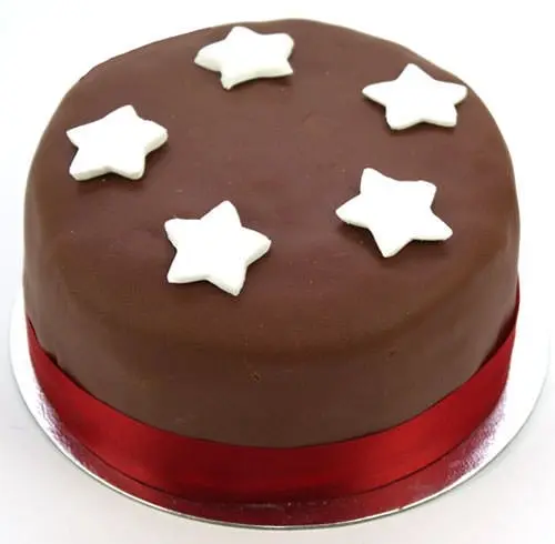 Chocolate Star Cake (8 Inch Chocolate Star Cake For Boy)