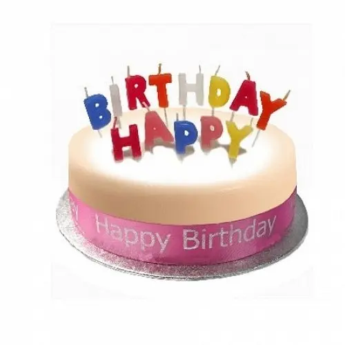 Birthday Cake Sponge Pink (7 Inch Birthday Cake Sponge Pink)
