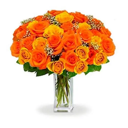 36 Long Stem Orange Roses