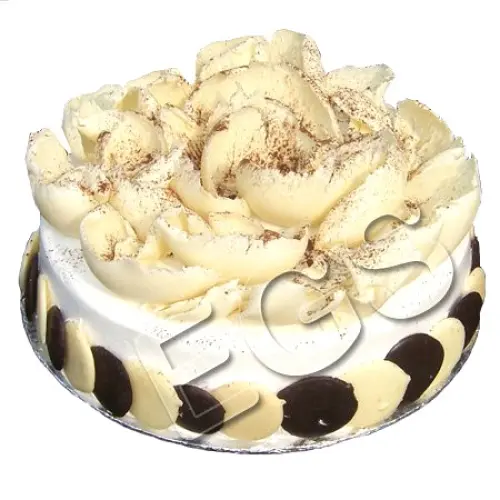 2lbs Designer White Chocolate Leaf cake from Serena Hotel