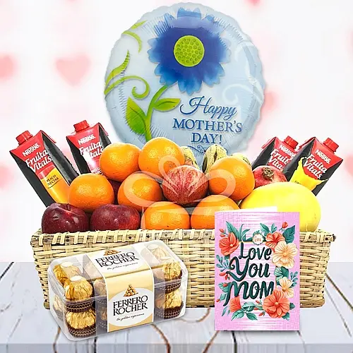 Mothers Day Chocolates and Fresh Fruits Combo