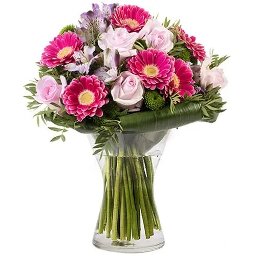 Roses and Gerberas