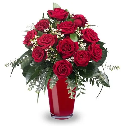 12 Classic Red Roses