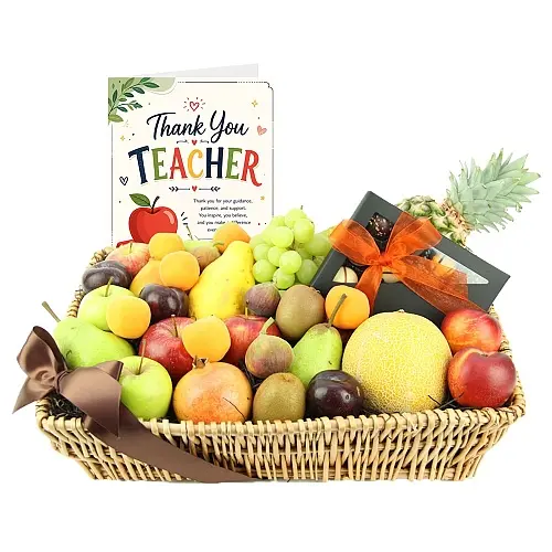 Thank You Teacher Sweet Celebration Fruit Basket