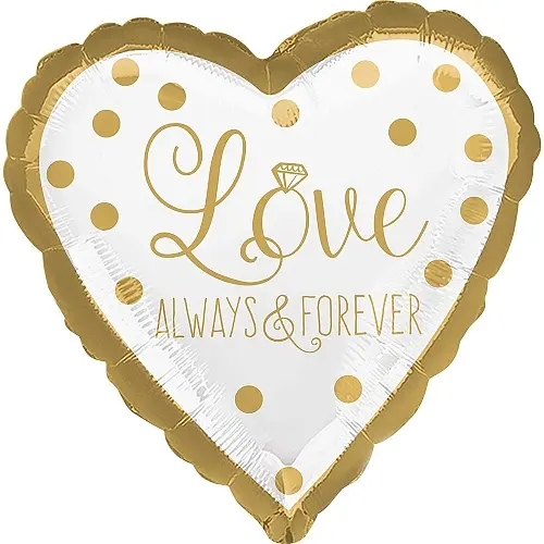 Gold Wedding Foil Balloons