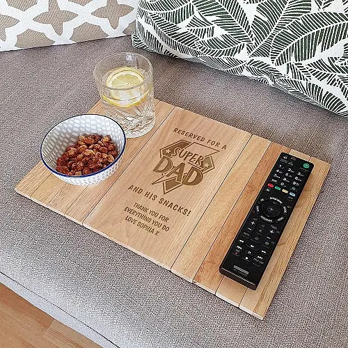 Personalised Super Dad Sofa Tray