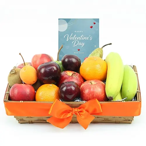 Valentine Classic Ripes Fruit Basket