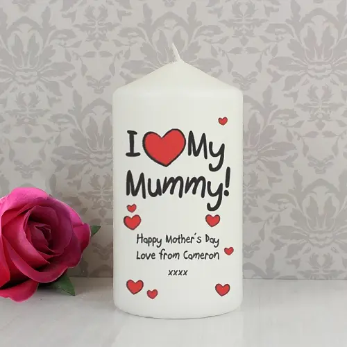 Personalised I Heart My Candle