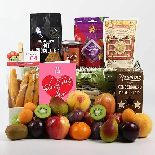 Valentine Treats Fresh Fruit Hamper