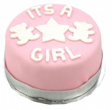 New Baby Girl Cake (8 inch New Baby Girl Cake)