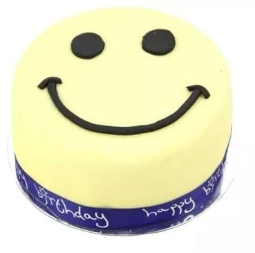 Smiley Celebration Cake For Boy (8 Inch Smiley Celebration Cake For Boy)