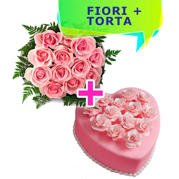Torta Cuore & Rose
