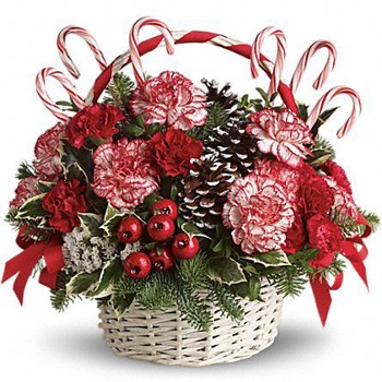 Prancing In Peppermint Basket