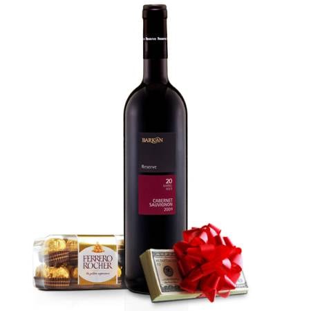 Hryvnias with Red Wine and Chocs