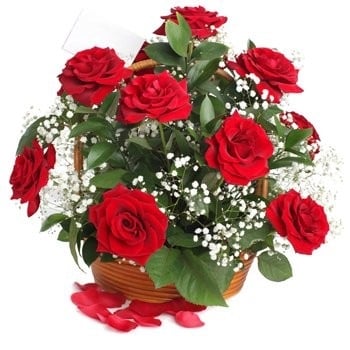 Tender Kisses Flower Basket