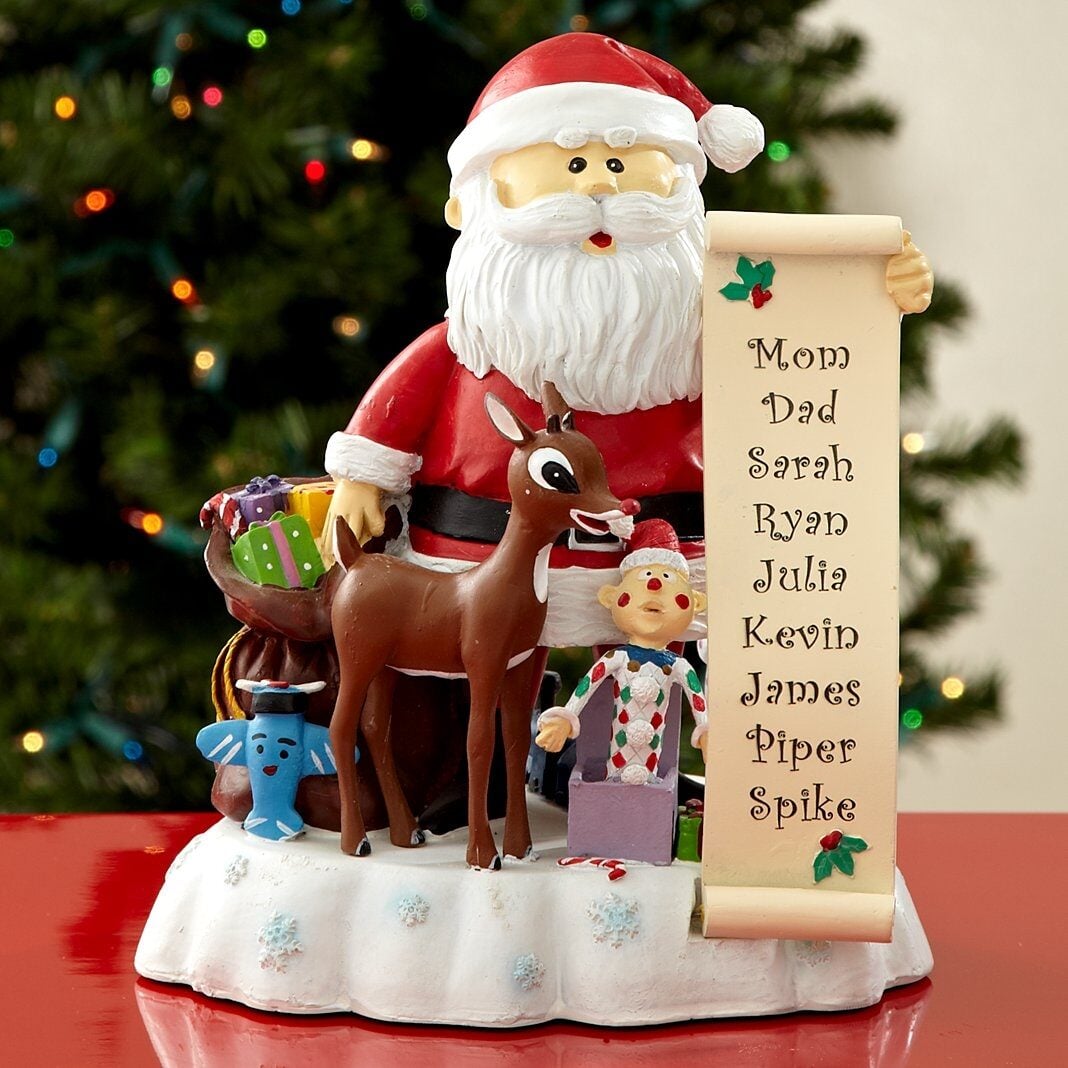 Santa And Rudolph The Red-Nosed Reindeer Figurine