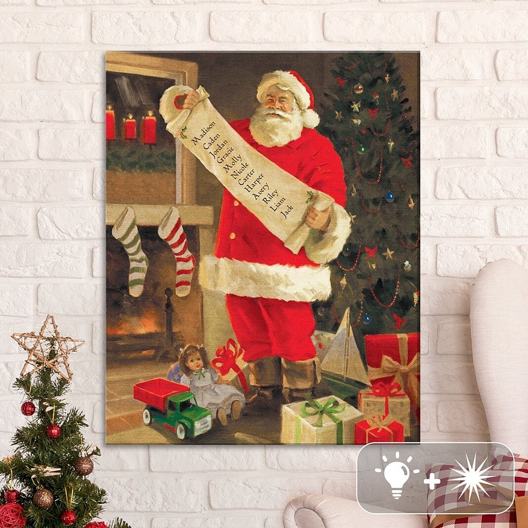Santa's List Canvas