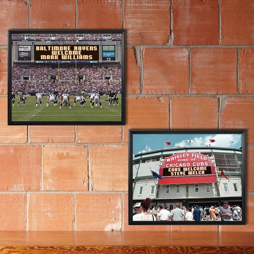 MLB & NFL Canvas Scoreboard Memories