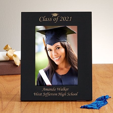 "Class Of" Black Laser Picture Frame
