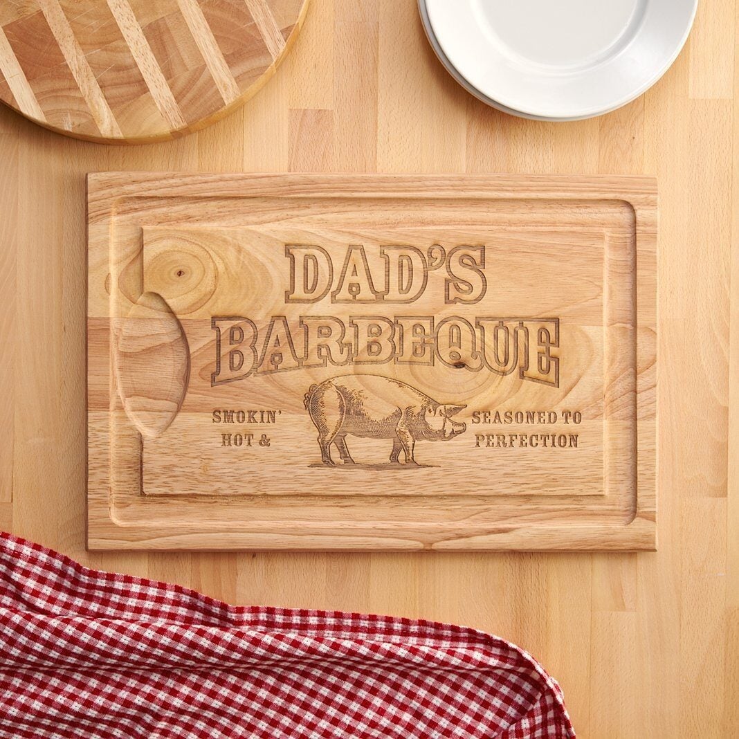 Smokin' Hot BBQ Maple Wood Cutting Board