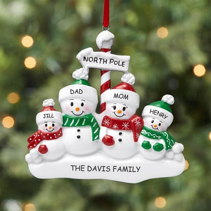 North Pole Family Ornament