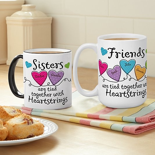 Sisters and Friends Heartstrings Mug (11oz)