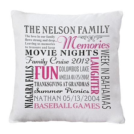 Remember When Family Throw Pillow