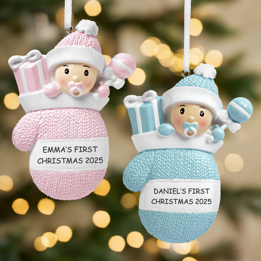 Baby Mitten Ornament