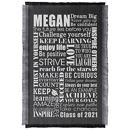 Dream Big Graduation Throw