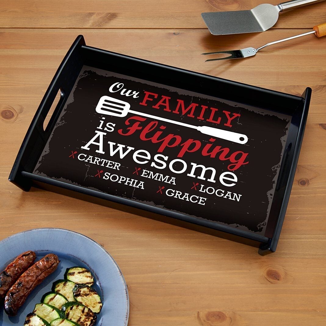 Flipping Awesome Wood Tray