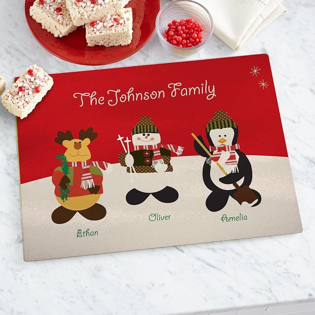 Winter Wonderlandâ„¢ Glass Cutting Board