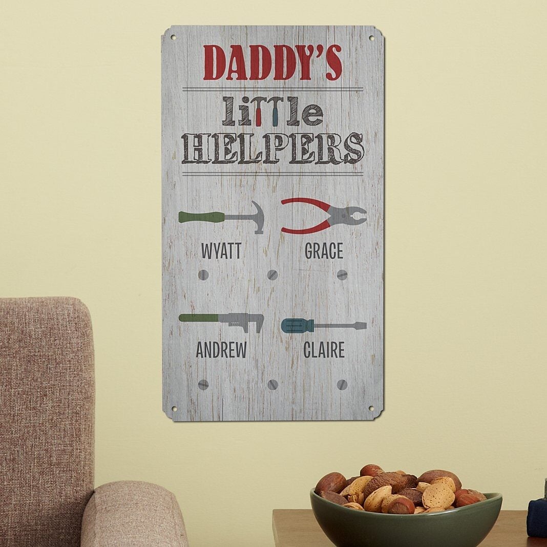 Little Helpers Metal Sign
