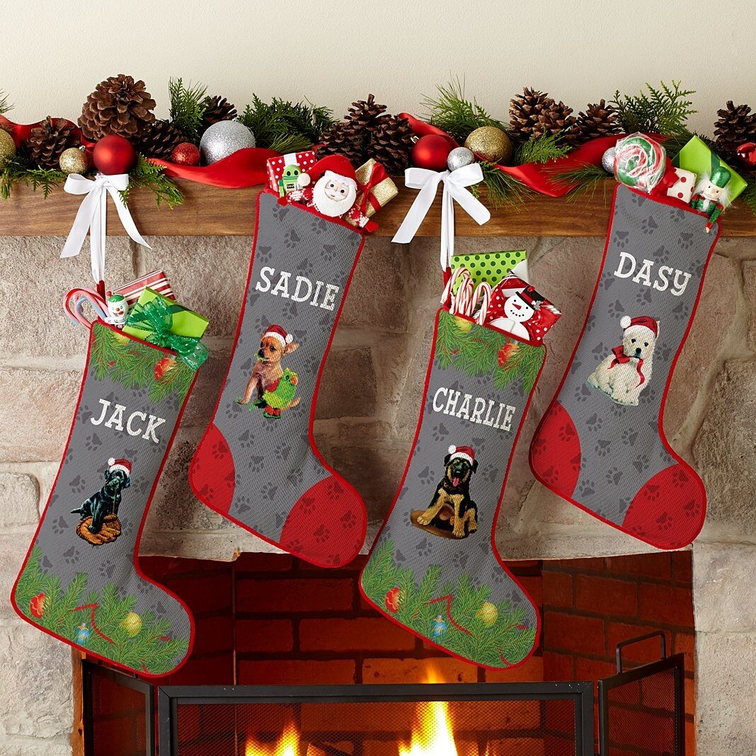 Dog Breed Puppy Stocking by Linda Picken©