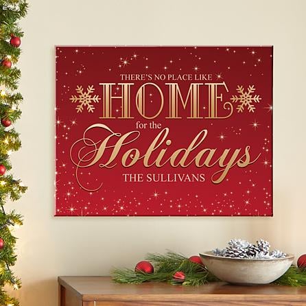 Home for the Holidays Canvas