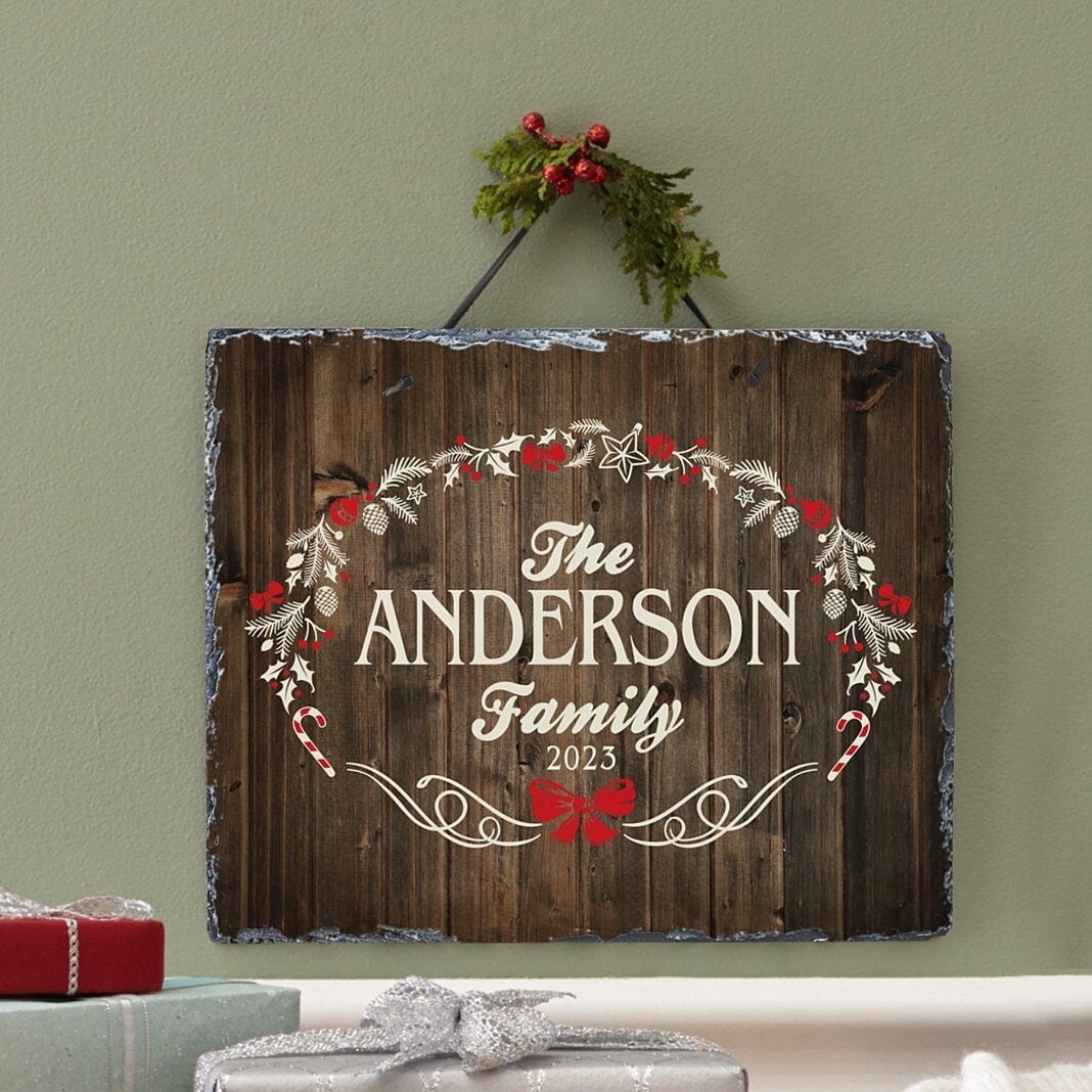Rustic Christmas Slate