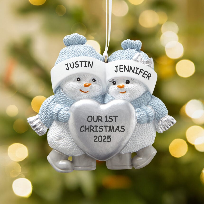 The Original Snow Buddies Couple Ornament