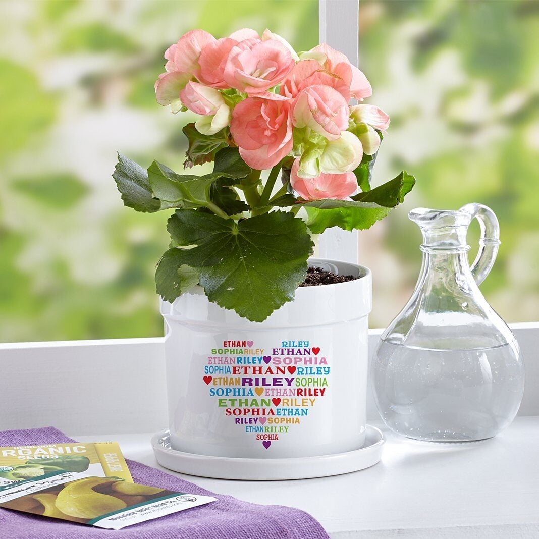 Heart Full of Love Planter with Tray