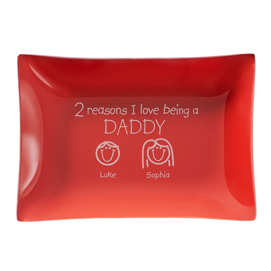Reasons Why Etched Glass Catchall - Red