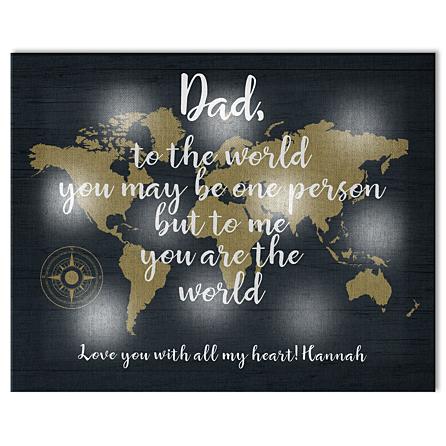 TwinkleBright® LED You Mean The World Canvas