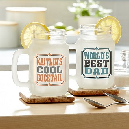 Create Your Own Frosted Mason Jar (Name + Initial)