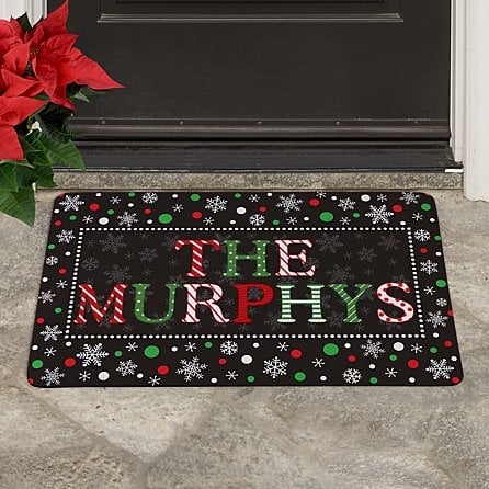 Festive Name Doormat