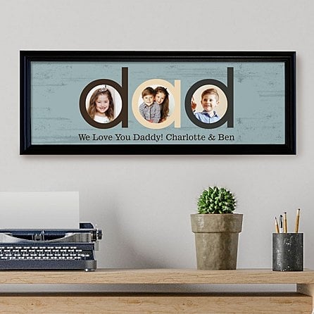 Dad Photo Message Canvas (Unframed)