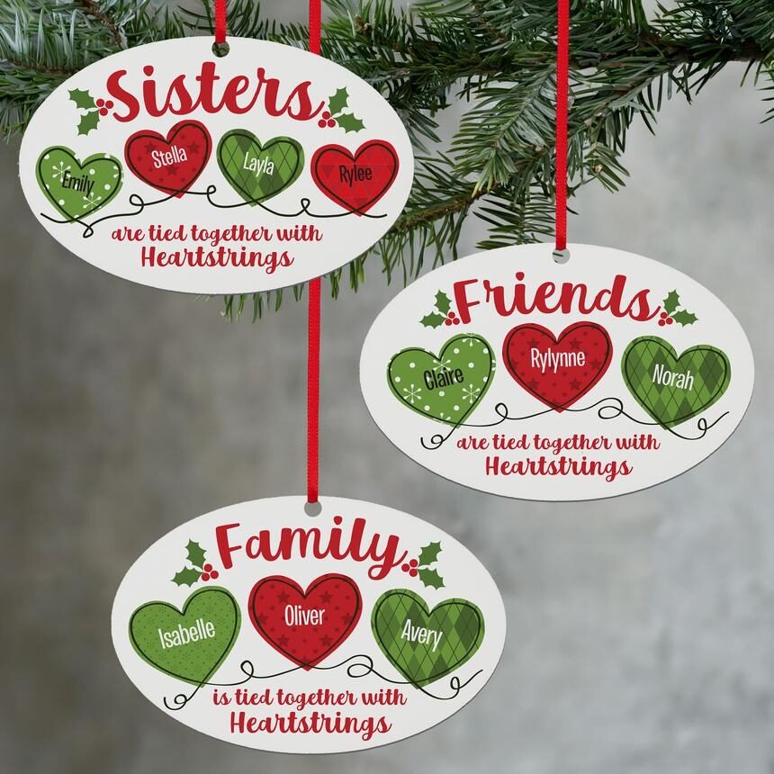 New Holiday Heartstrings Oval Ornament