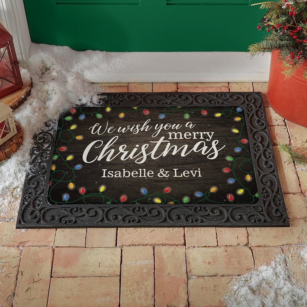 We Wish You a Merry Christmas Doormat (17x27)