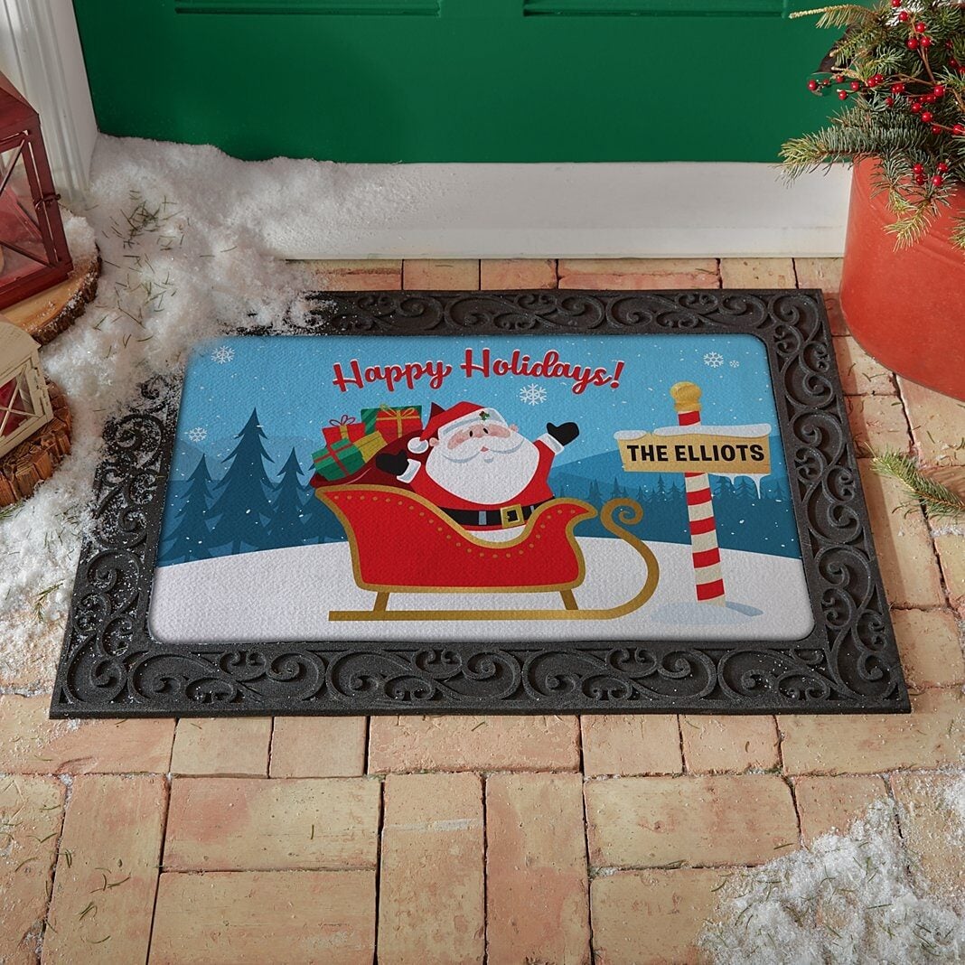Jolly Santa Doormat (17x27)