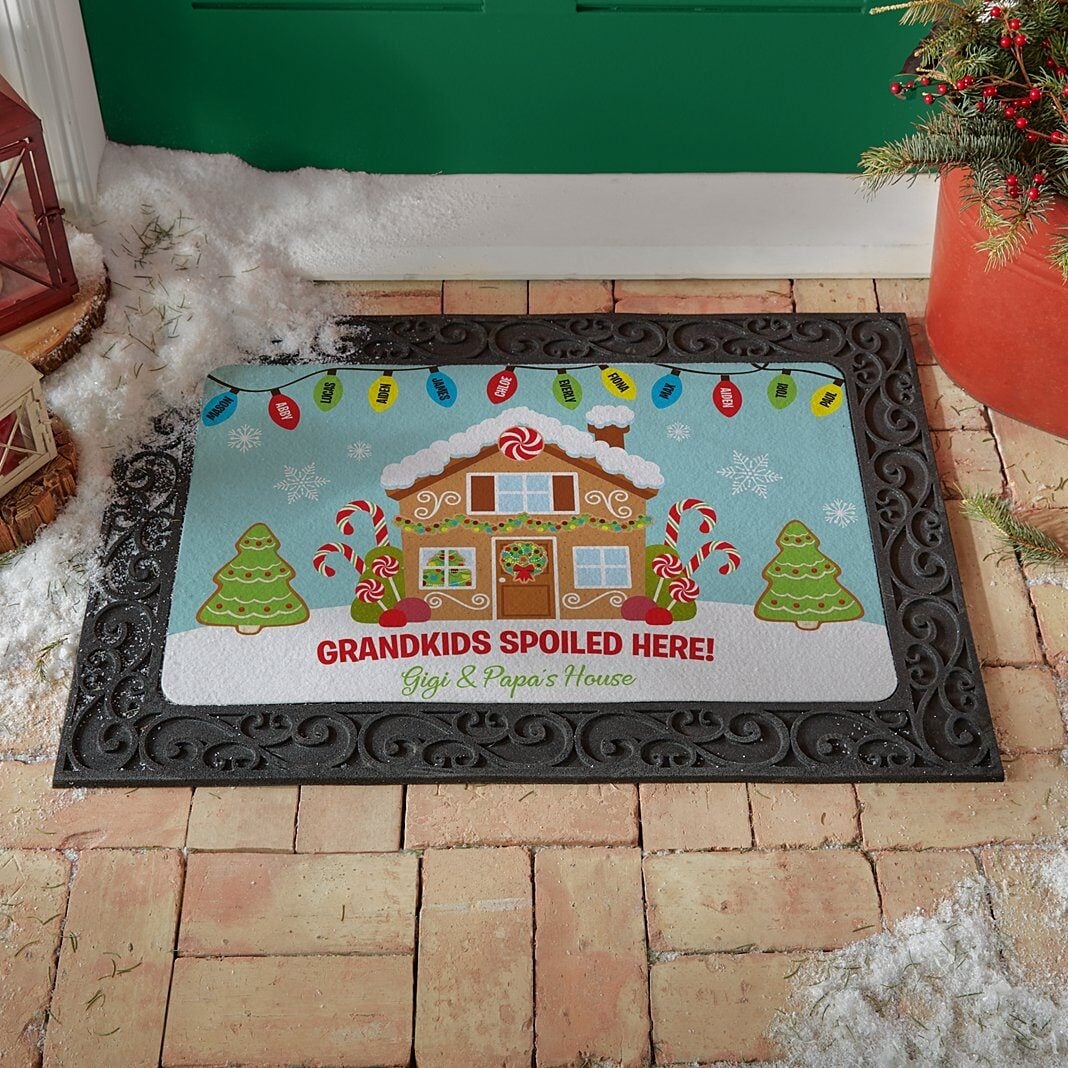 Gingerbread Greetings Doormat (17x27)