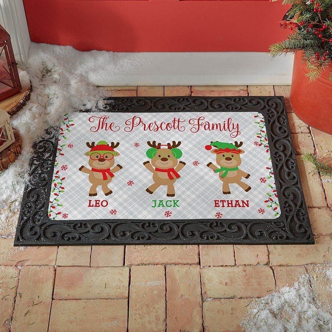 Smart and Sassy Reindeer Doormat (17x27)