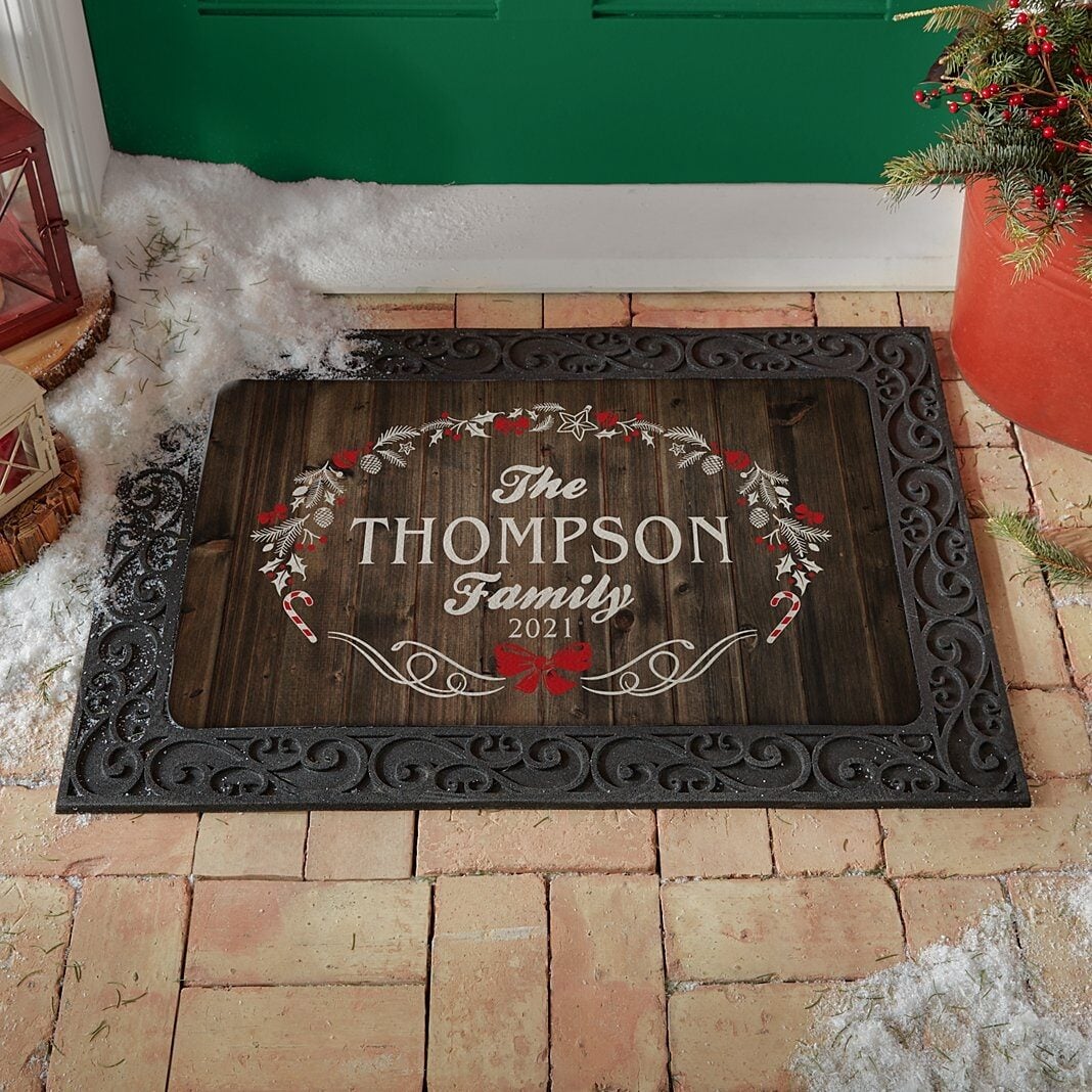 Rustic Christmas Doormat (17x27)