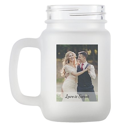 Picture Perfect Photo Frosted Mason Jar