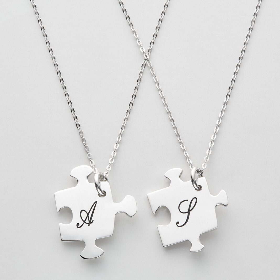 Piece of Me Puzzle Necklace Set